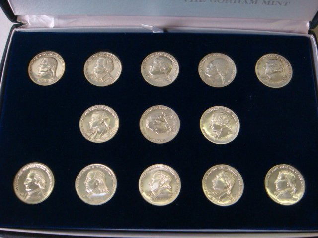 13 One OZ Sterling Silver Coins American Heroes: 13 One OZ Sterling Silver Coins American Heroes: By Gorham Mint, 13 American Revolutionary War Heroes. Coins From Ben Franklin, Thomas Jefferson, Nathan Hale, Wm. Wipple, One for Each of 13 Original S
