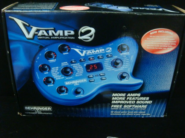 BEHRINGER Instrument Amplification V-Amp 2:: BEHRINGER Instrument Amplification V-Amp 2: 32 Classic Guitar Tones plus Cabinet Simulations and Effects at Your Finger Tips. The Perfect Recording Tool. Includes Presets by Rebound Artists. With Carr
