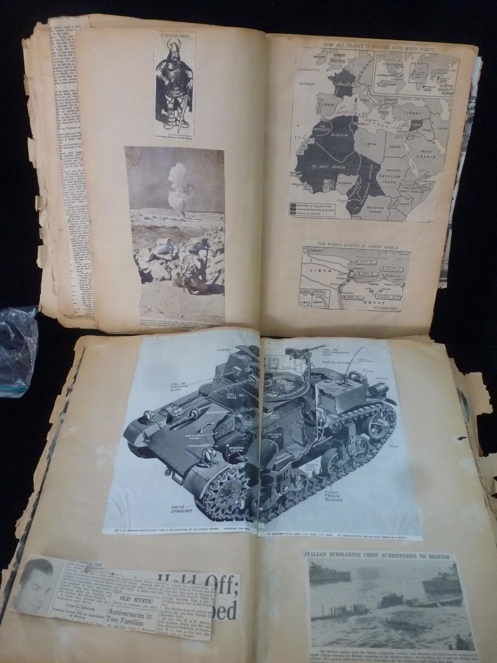 World War Ii Scrapbook Ca 1939-1941 Auction