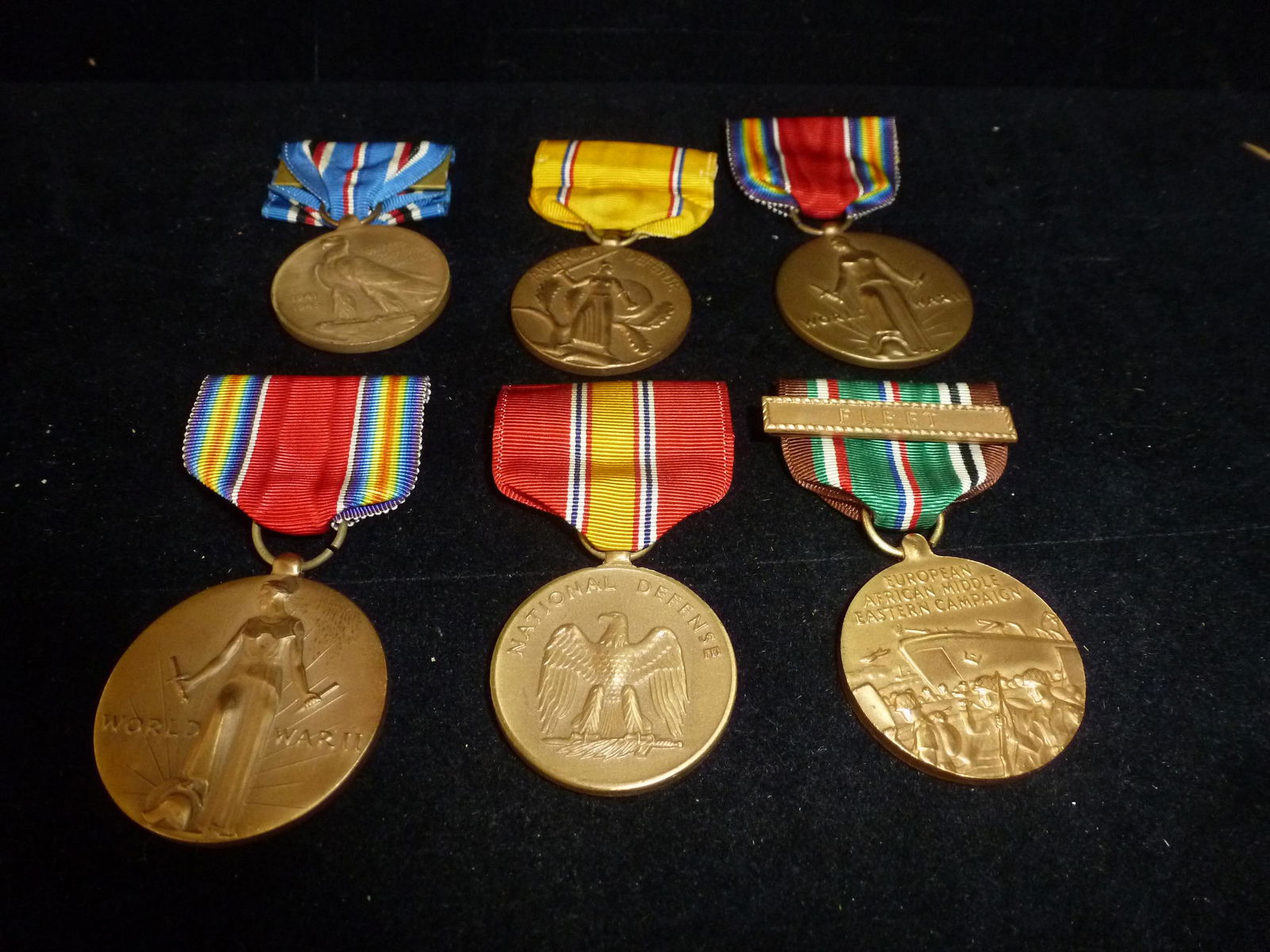 World War Two US Navy Five Medal Set: (1 of 3)