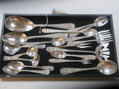 STIEFF Rose Sterling Flatware, 17 Pieces: