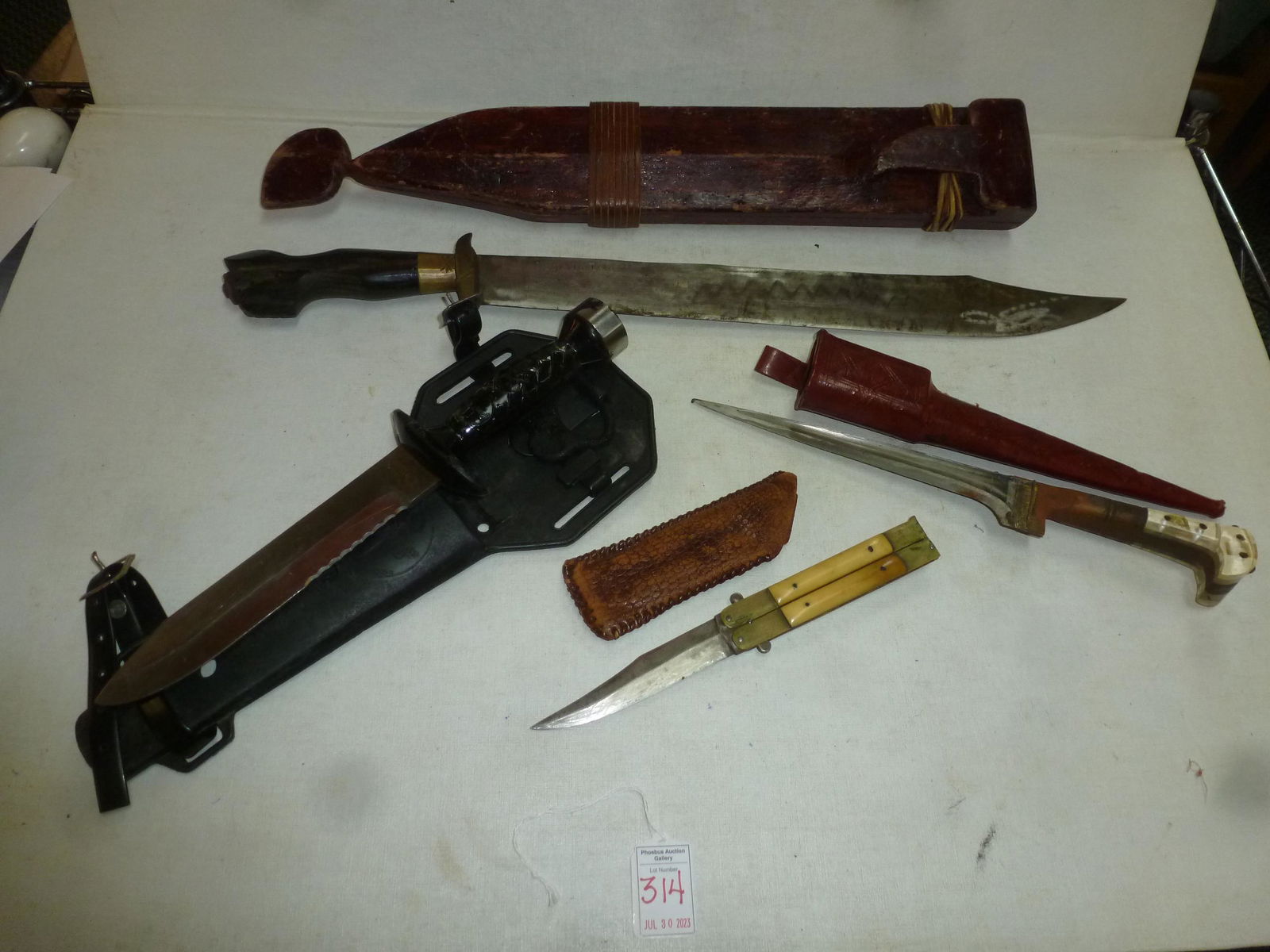 Collection of Four Unrelated Knives: (1 of 5)