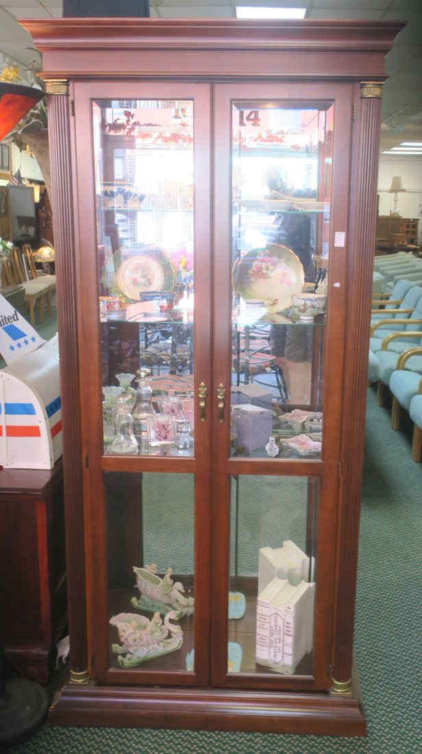 Mahogany Two Door Display Auction
