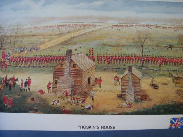 Two Signed and Numbered Prints by Dale Gallon: Two Signed and Numbered Prints by Dale Gallon: PA Artist of Civil War and Historical Subjects. Turning Point at Guilford, 90/950, Signed LR and Hoskins House, 680/750. Unframed, 30" X 19". Noted for H