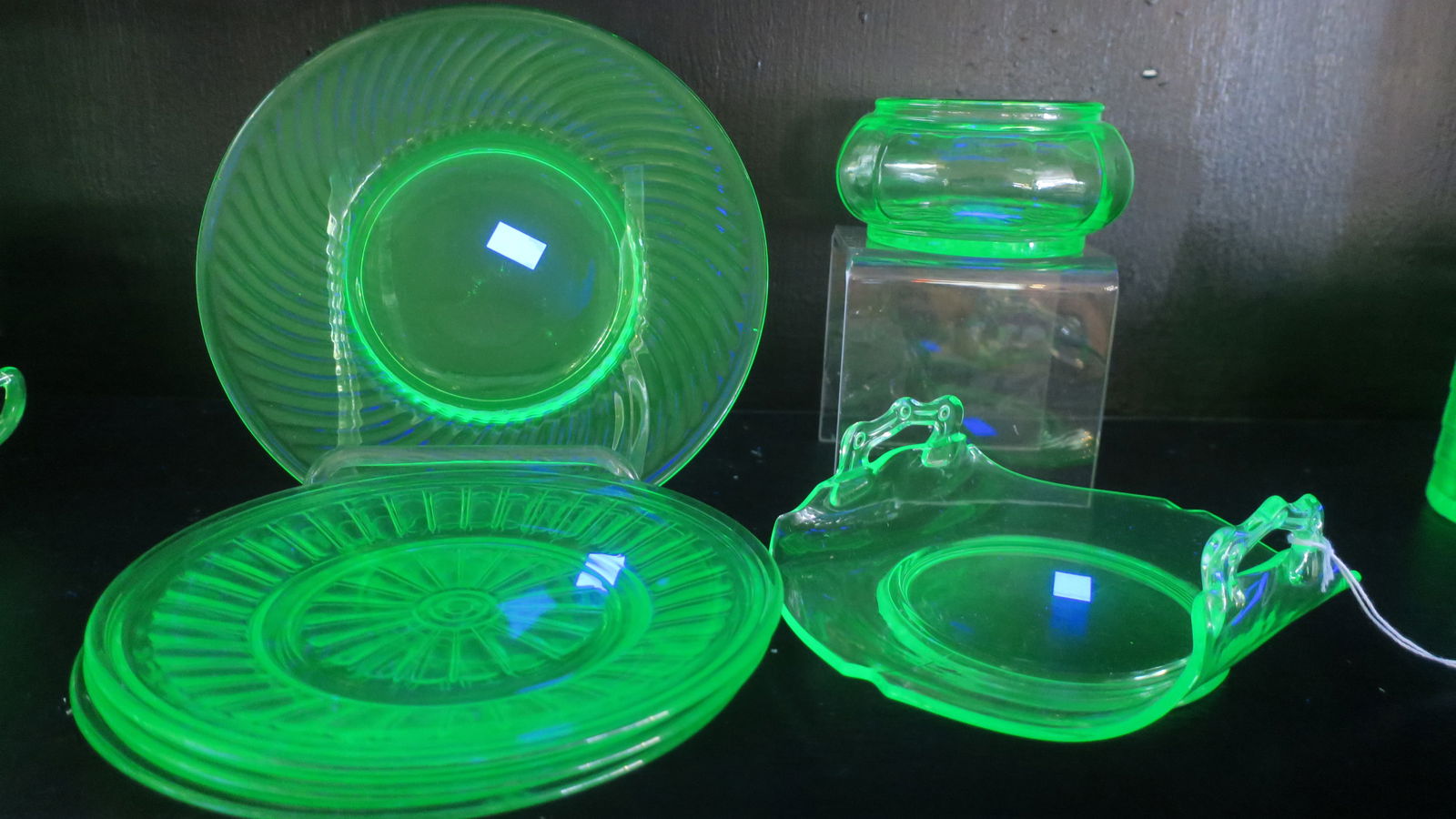 Six More Pieces of Uranium/Vaseline Glass: (1 of 3)