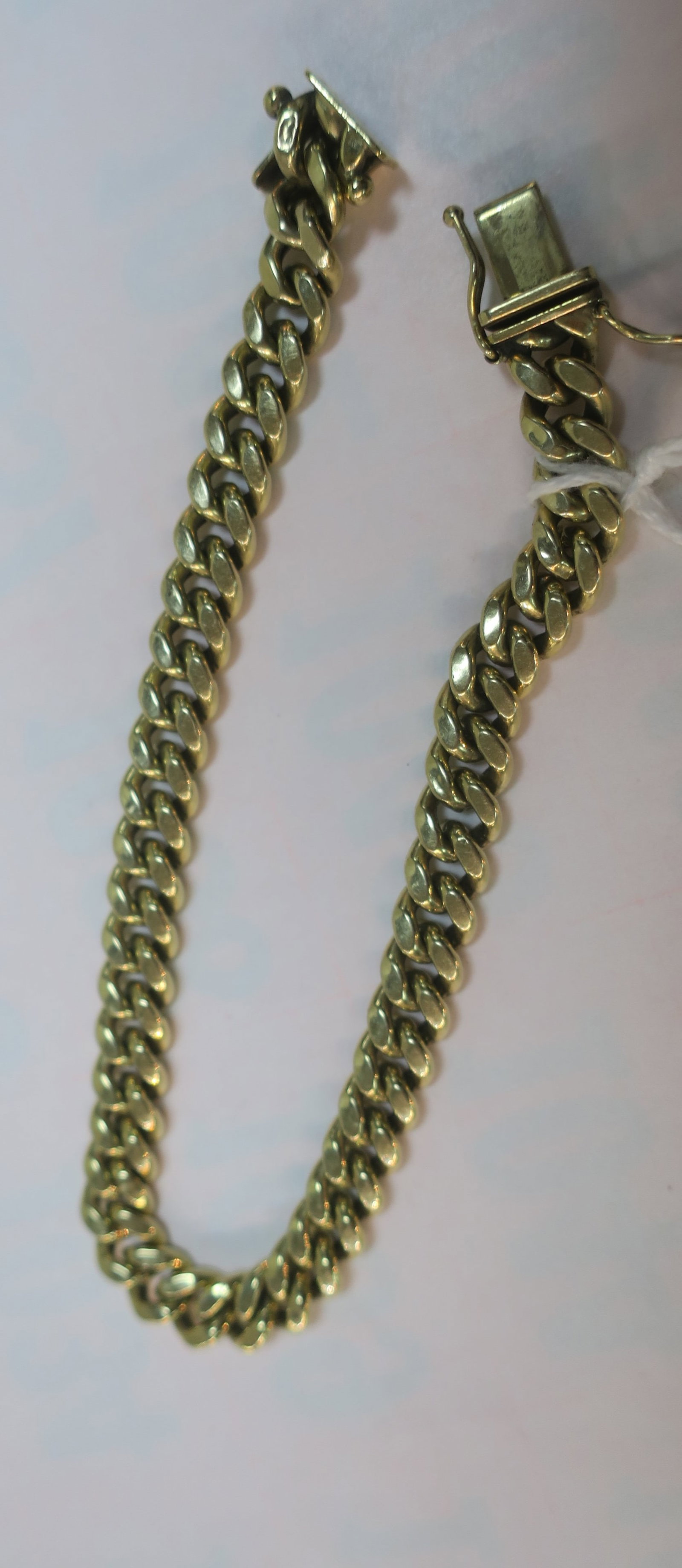 10kt Yellow Gold Link Bracelet:: 10kt Yellow Gold Link Bracelet: 8"l Bracelet Marked 10k and AG in Circle. 11.23 Grams. (250-500)