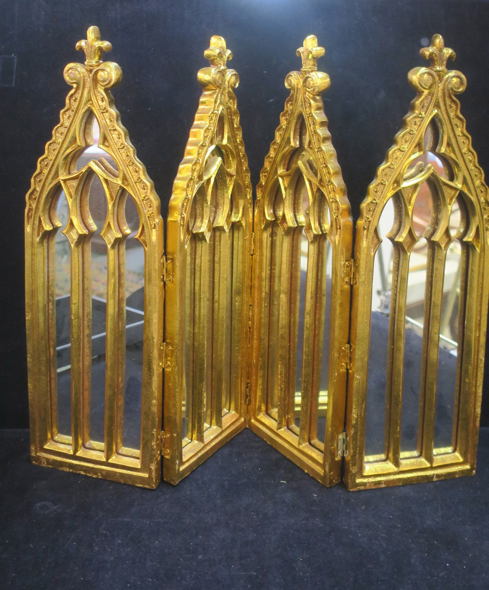 Cathedral Frame Four Panel Mirror: (1 of 4)