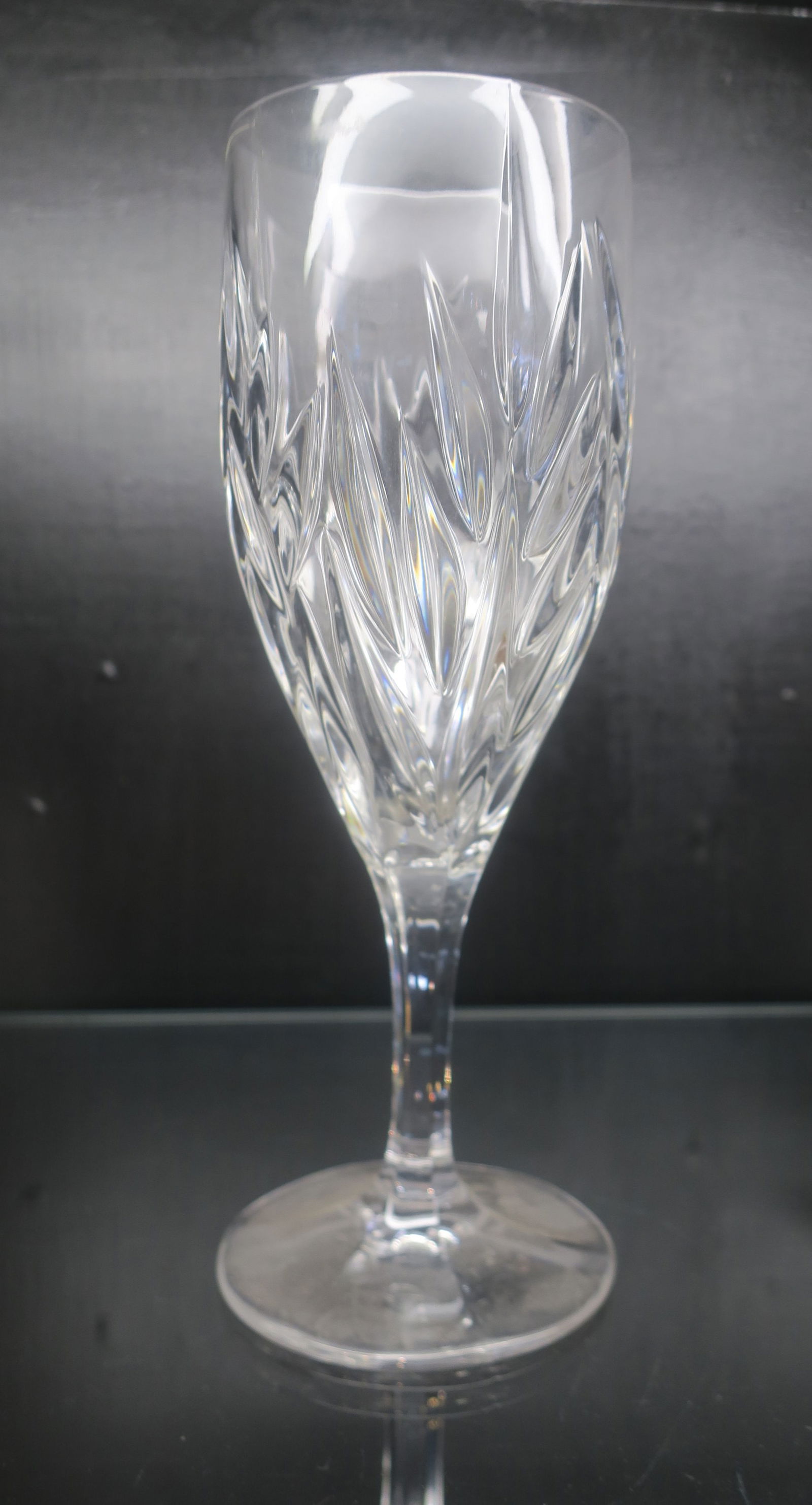 Nine GORHAM Crystal "STAR BLOSSSOM" Iced Tea Goblets: (1 of 2)