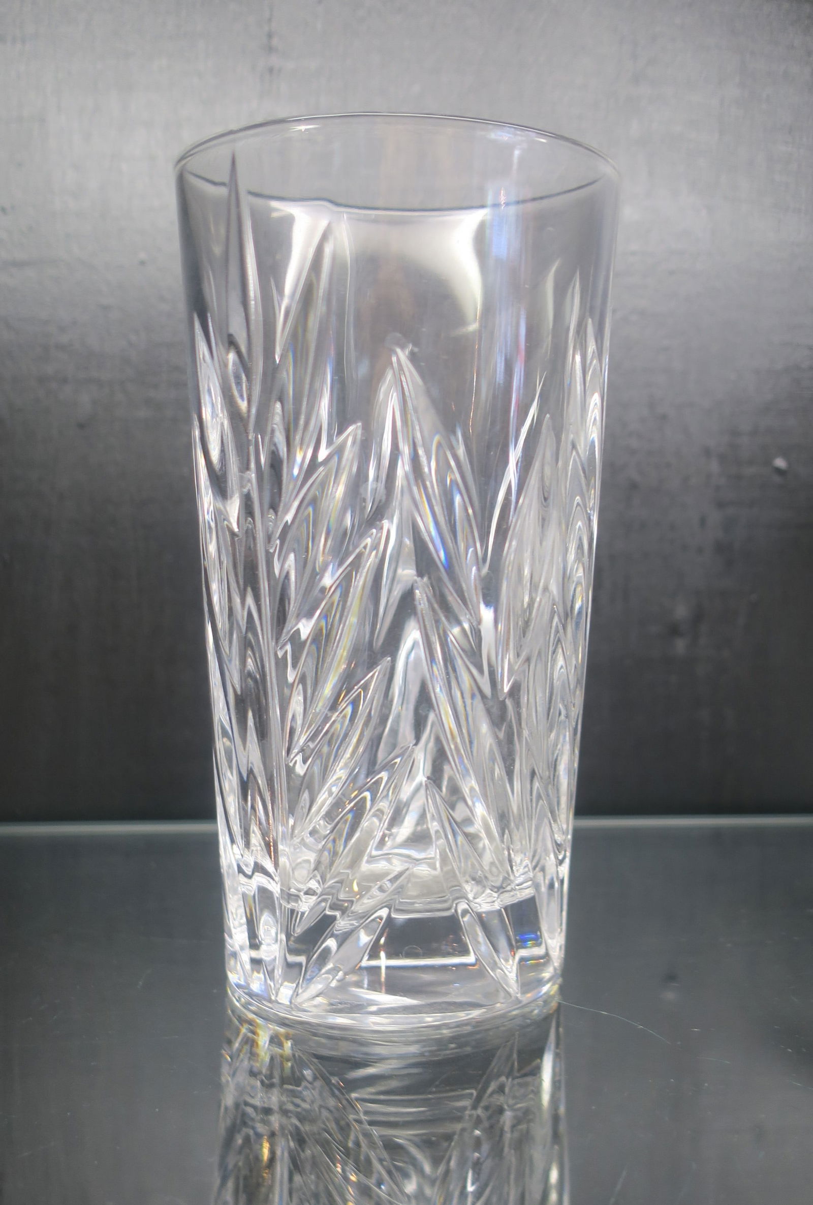 Eight GORHAM Crystal "STAR BLOSSSOM" Highball Glasses: (1 of 2)