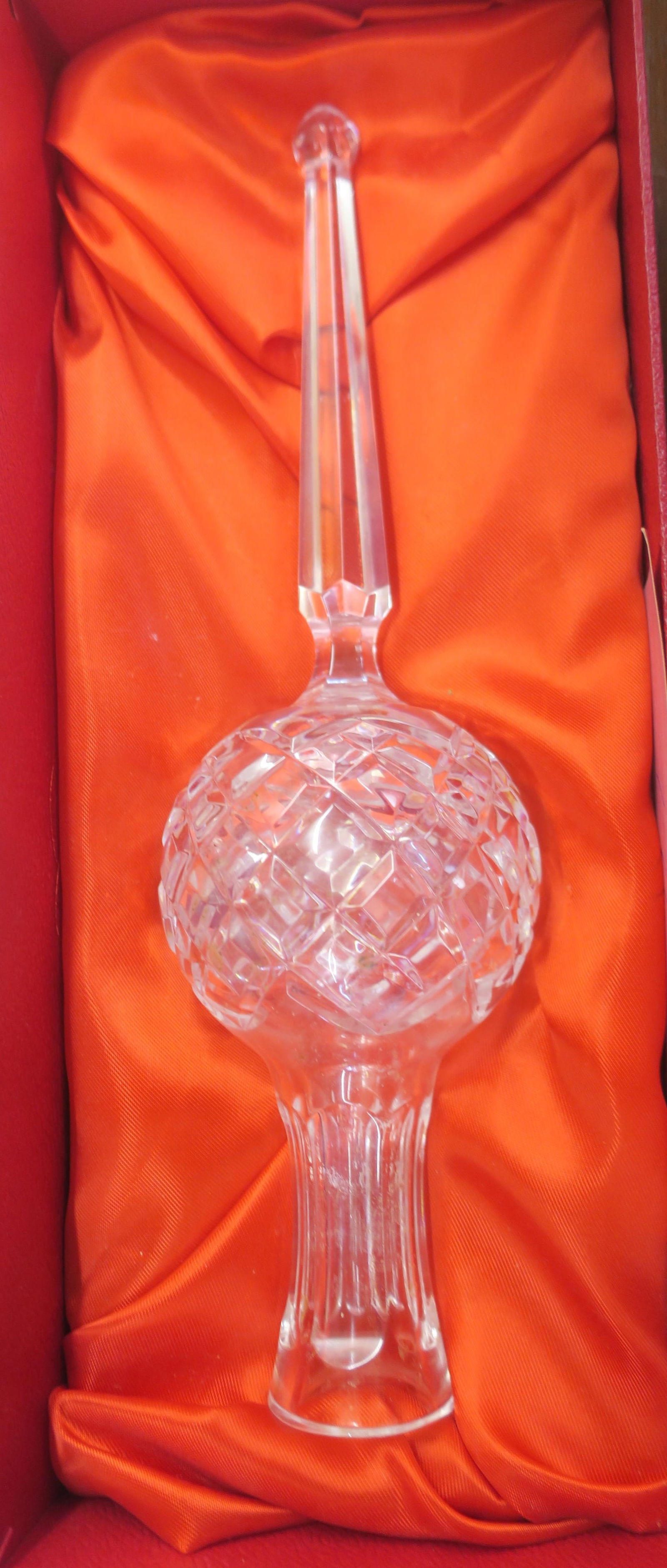 Vintage Irish WATERFORD Christmas Tree Topper: (1 of 2)