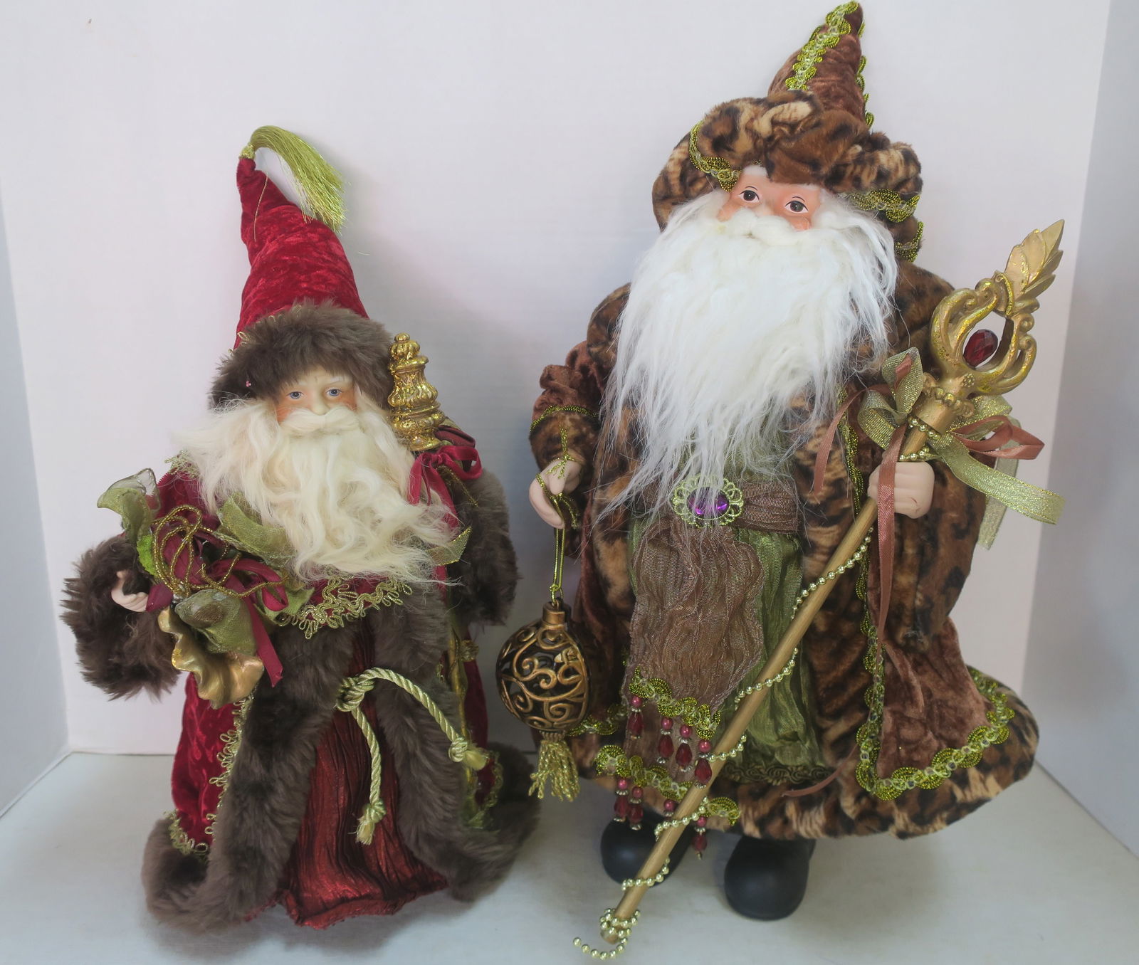 Two Father Christmas Figures: (1 of 5)