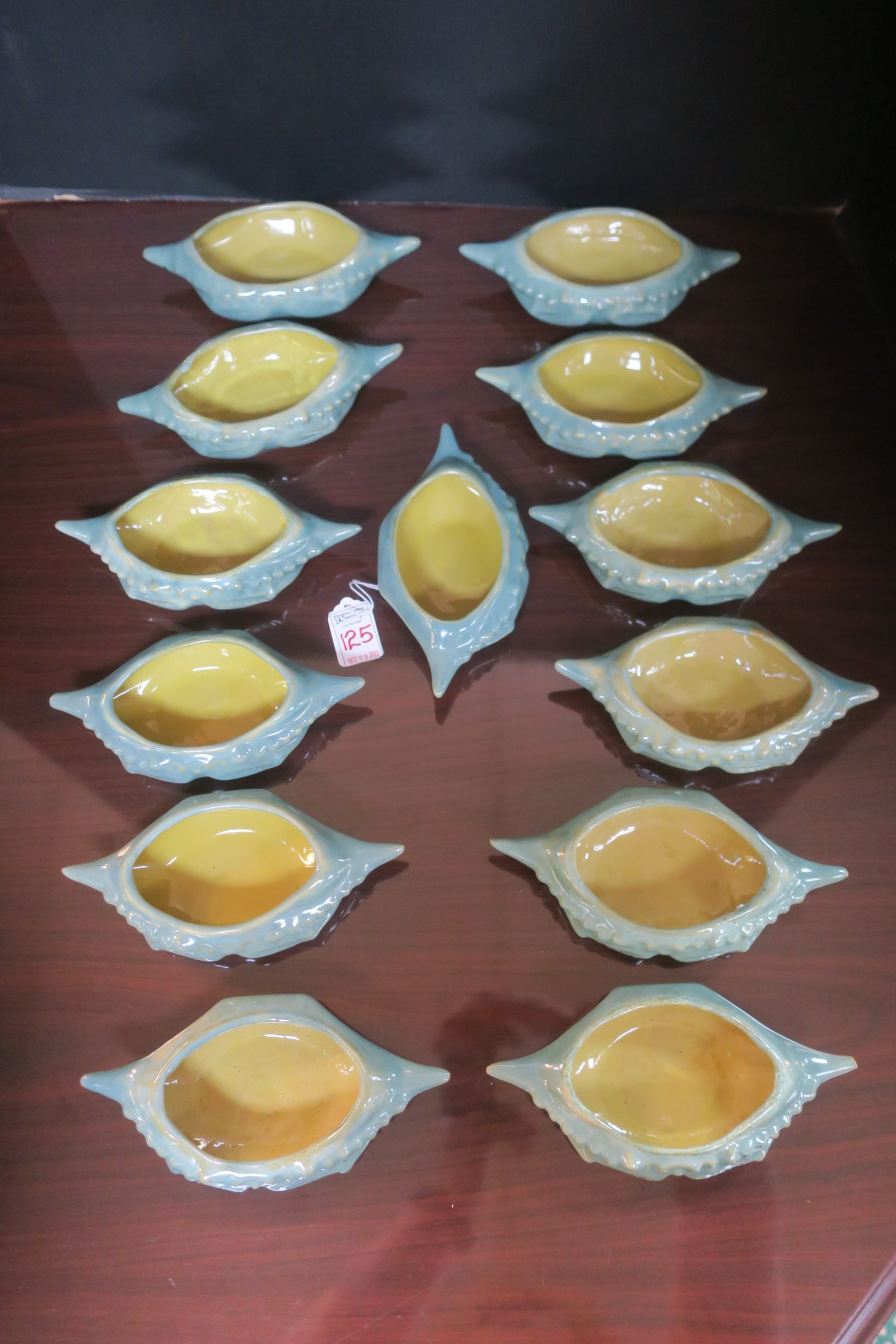 Set of 13 Dakota Pottery Deviled Crab Dishes: (1 of 3)