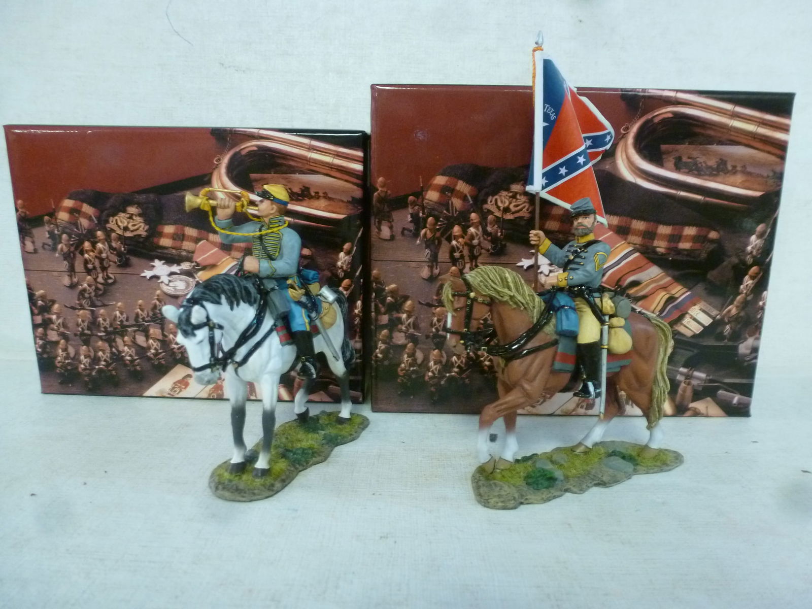 KING & COUNTRY; Texas Cavalry Flagbearer & Trumpeter: (1 of 3)