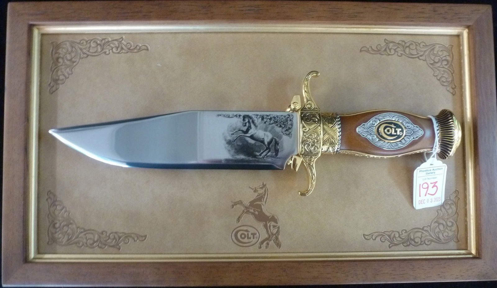 FRANKLIN MINT "COLT BOWIE" Style Commemorative Knife: (1 of 3)