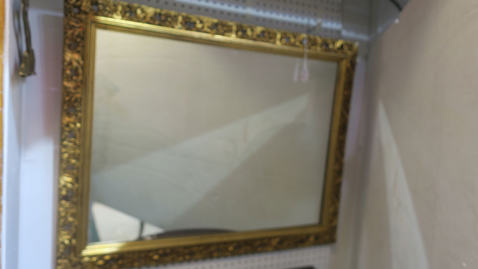 Ornate Gold Framed Mirror: (1 of 3)