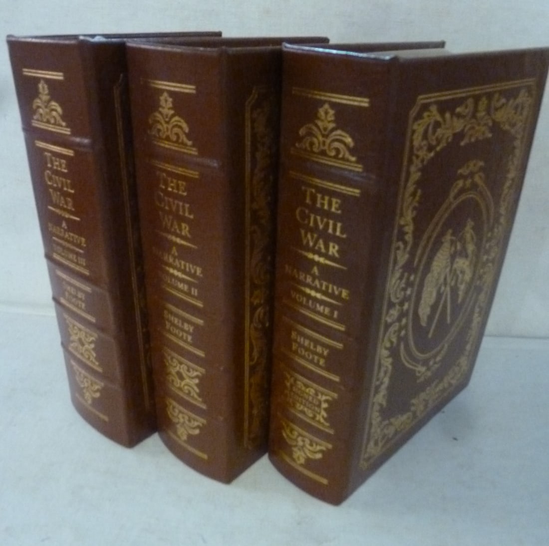 EASTON PRESS, SHELBY FOOTE, THE CIVIL WAR,A NARRATIVE: (1 of 4)