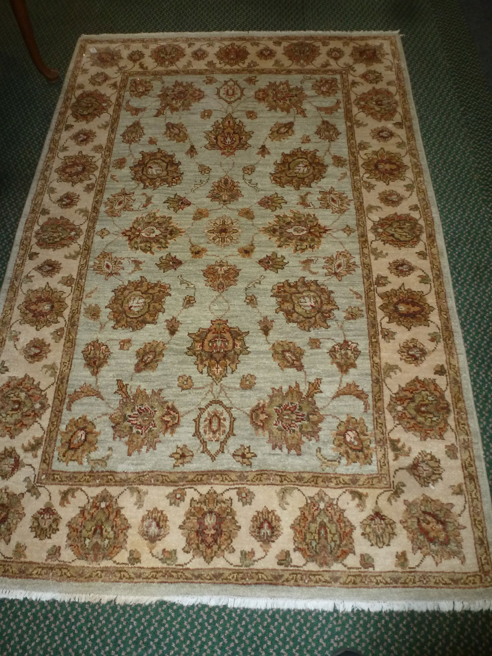 Wool Jaipur Hand Knotted Rug, 55" X 84": (1 of 3)