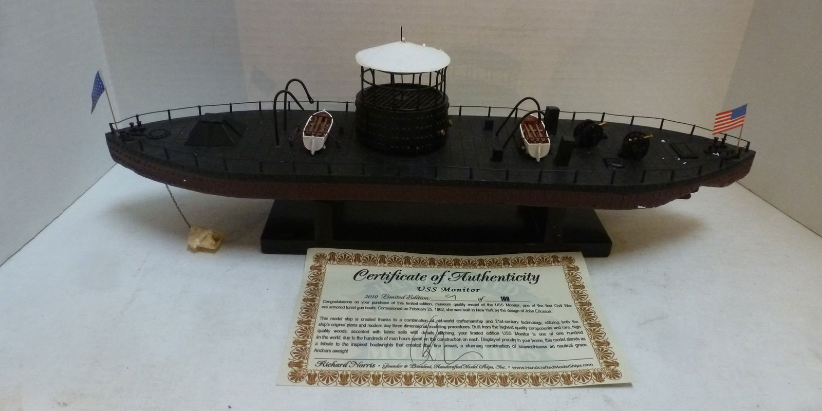 Detailed Museum Quality Model of USS MONITOR: (1 of 7)