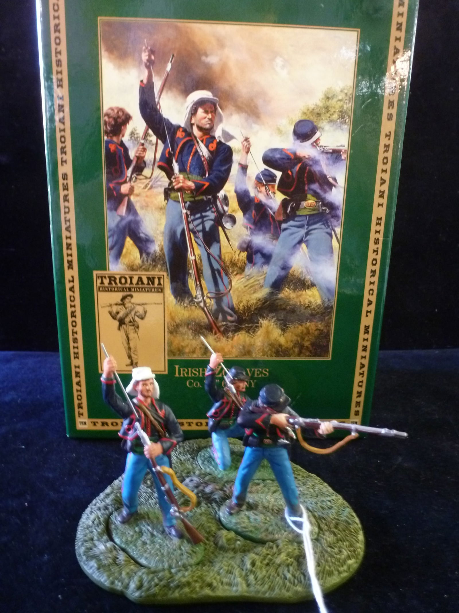 TROIANI HISTORICAL MINIATURES; IRISH ZOUVES K-69th NY: (1 of 4)