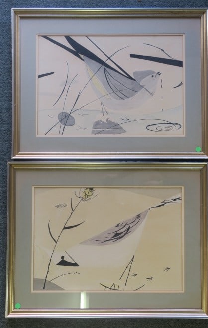 CHARLEY HARPER, Two Silkscreen Prints of Songbirds: (1 of 3)