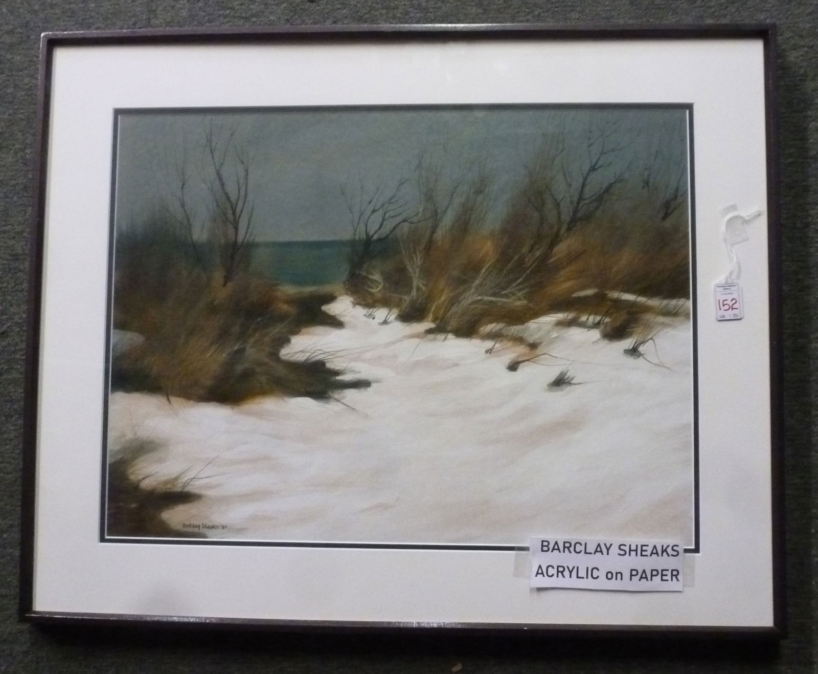 BARKLAY SHEAKS 67', Beachscape, Acrylic on Paper: (1 of 3)