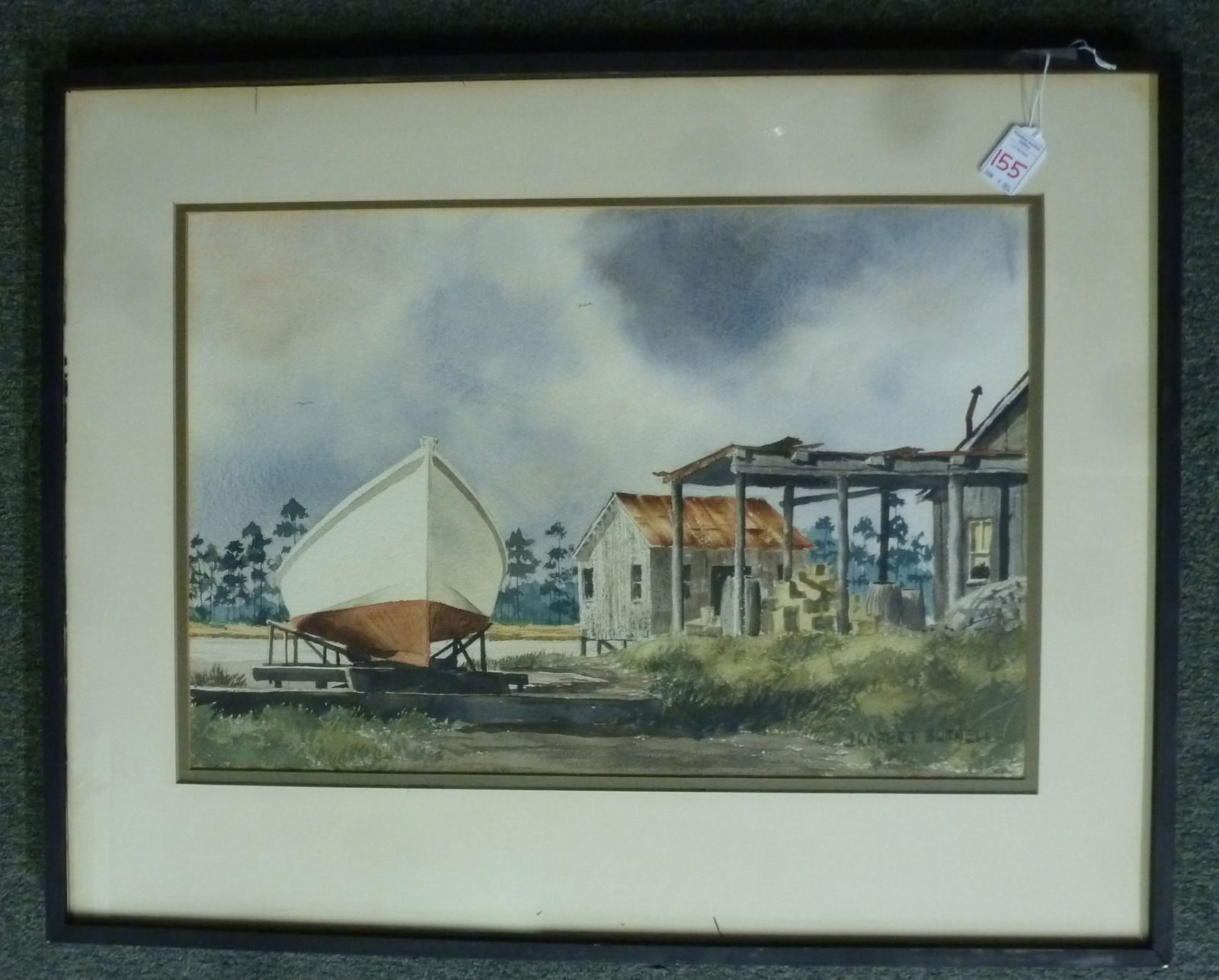 J ROBERT BURNELL Watercolor Landscape: (1 of 3)