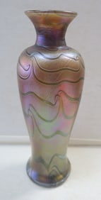 SAUL ALCARAZ Santa Barbara Art Glass Vase: