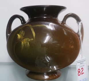 ROSEVILLE ROZANE Handled Pillow Vase: