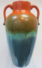 STANGL Sunburst Hand Thrown Two Handle Vase: