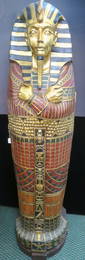 Whimsical King Tut Sarcophagus Bookshelf Cabinet: