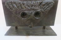 After MAX ERNST "Mask N" Bronze Sculpture: