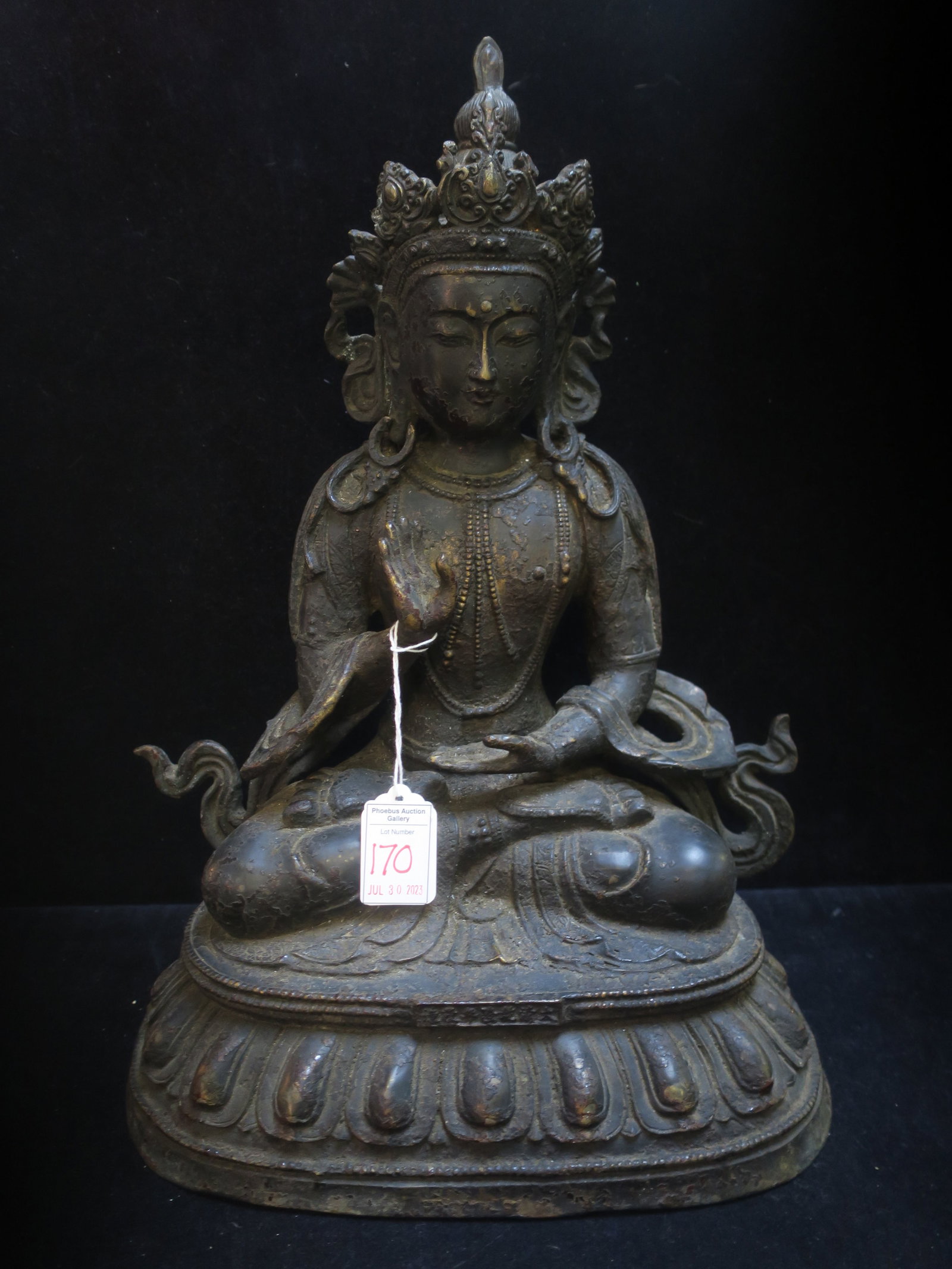 Bronze Tibet Tara Kwan-Yin Buddha Statue: (1 of 4)
