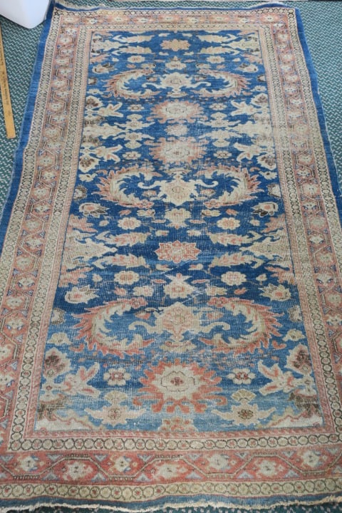 Persian Kazak Wool Rug: Measures 4.2' X 7'. (1 of 4)