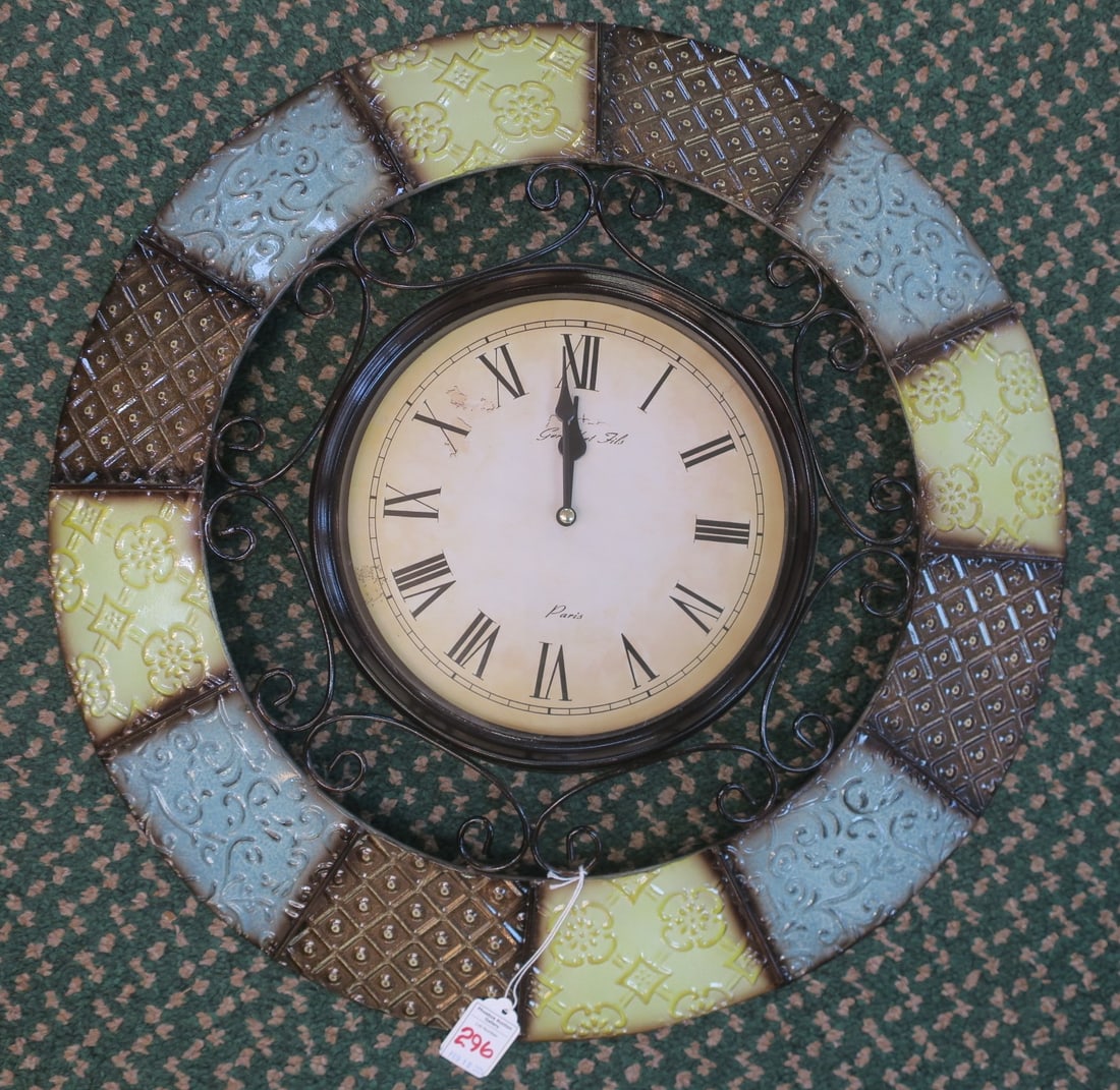 Gerald Et Fils Paris Wall Clock: (1 of 3)