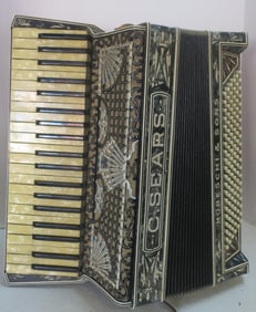Vintage MORESCHI & SONS Italian Accordion with Case:
