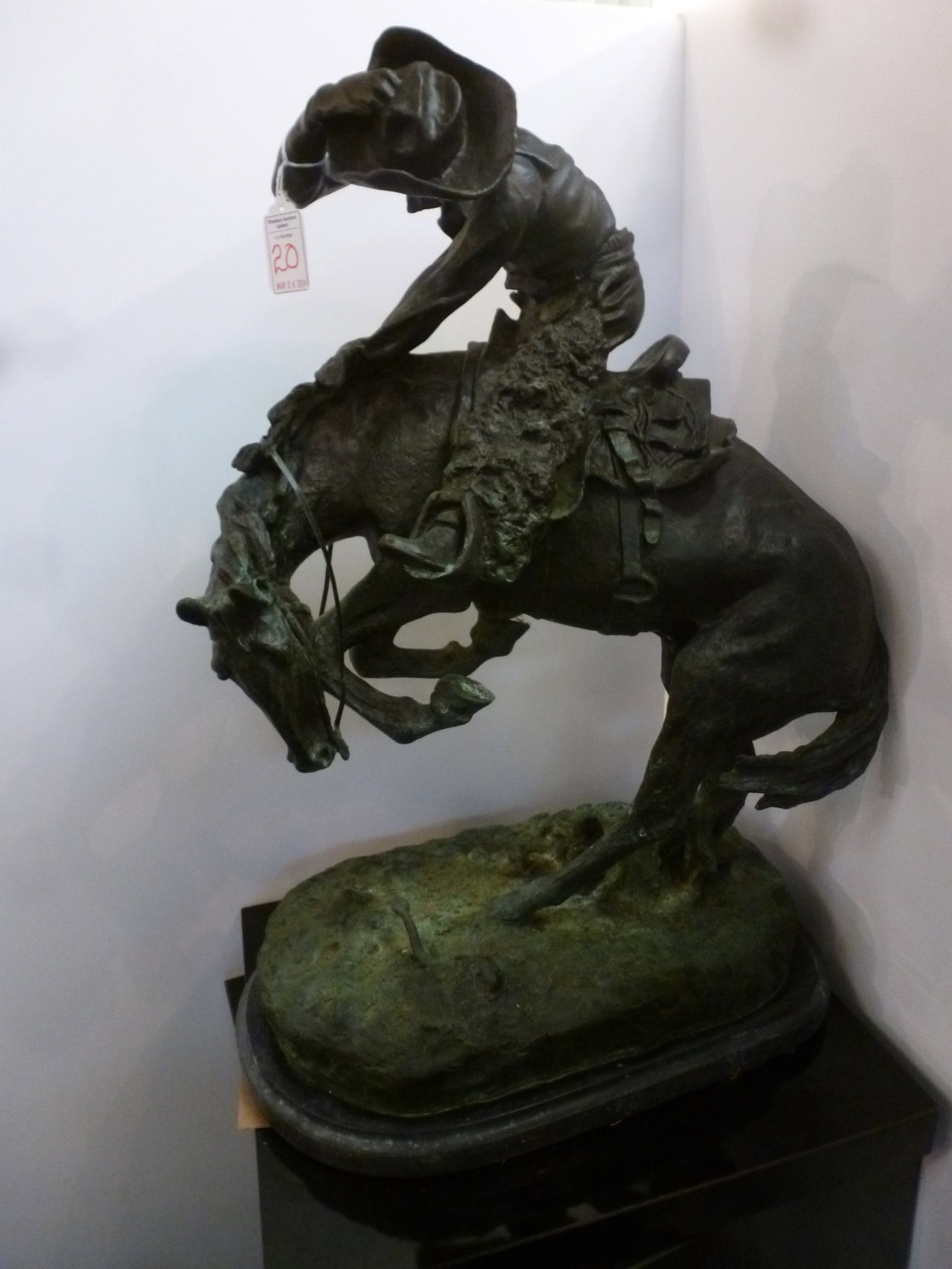 After Remington "Rattlesnake" Bronze 24"T Statue:: After Remington "Rattlesnake" Bronze 24"T Statue: Remington First Sculpted "The Rattlesnake" in 1904 and is Considered One of His Best Sculptures. It was His 12th Sculpture and Went on to be One of Hi