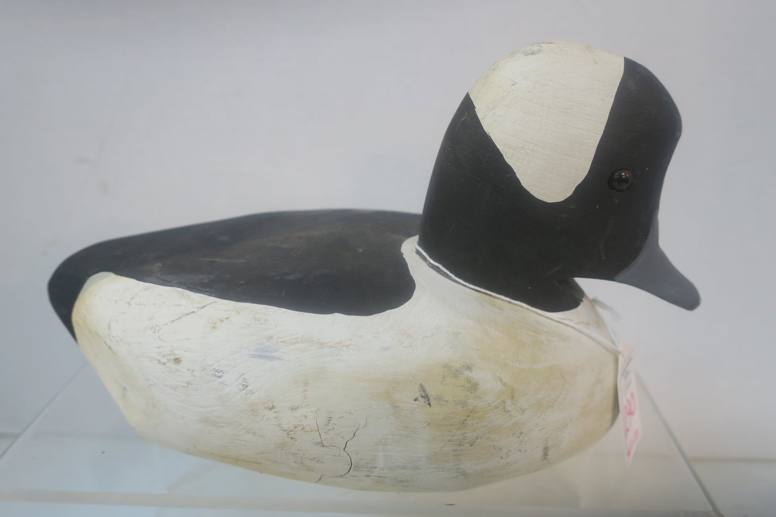 Signed P B Parks 1998 Maine Bufflehead Duck Decoy;: Signed P B Parks 1998 Maine Bufflehead Duck Decoy; Measures 5 1/2" Tall and 10" Long. Very Good Condition. (100-200)