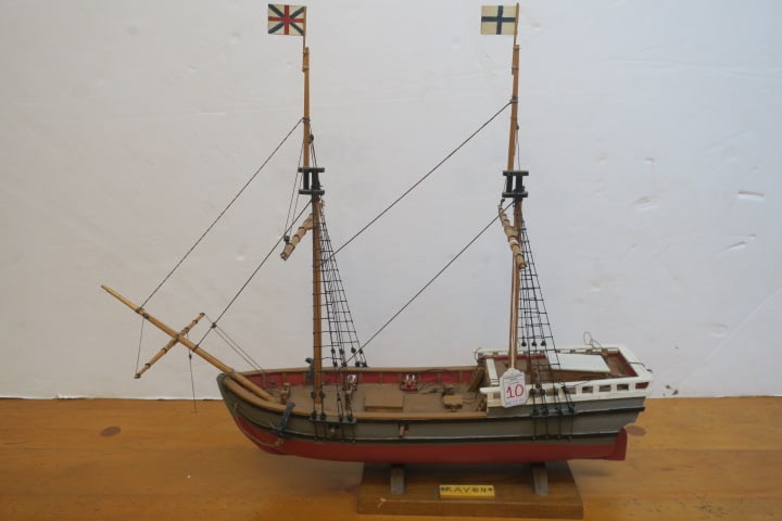 RAVEN, Hand built Wooden Sailing Ship Model: (1 of 5)
