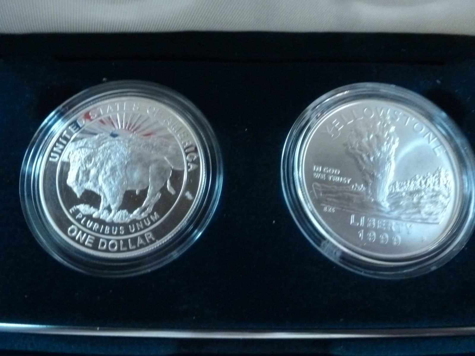 1999 YELLOWSTONE NATIONAL PARK Commemorative Coin Set: (1 of 3)