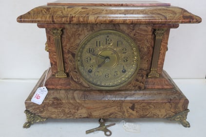 SETH THOMAS 1893 Adamantine Mantel Clock: