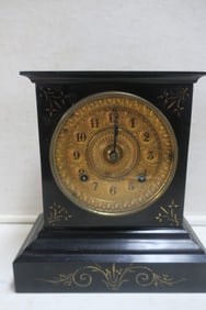 ANSONIA Cast Iron Mantel Clock: