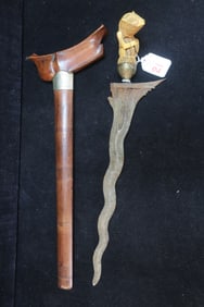 Antique Indonesian Palembang Keis Kris Dagger:
