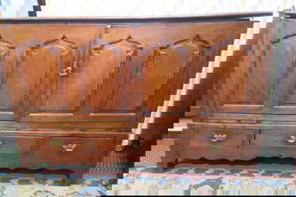 English Oak Polished Sideboard, Originally CA 1700: