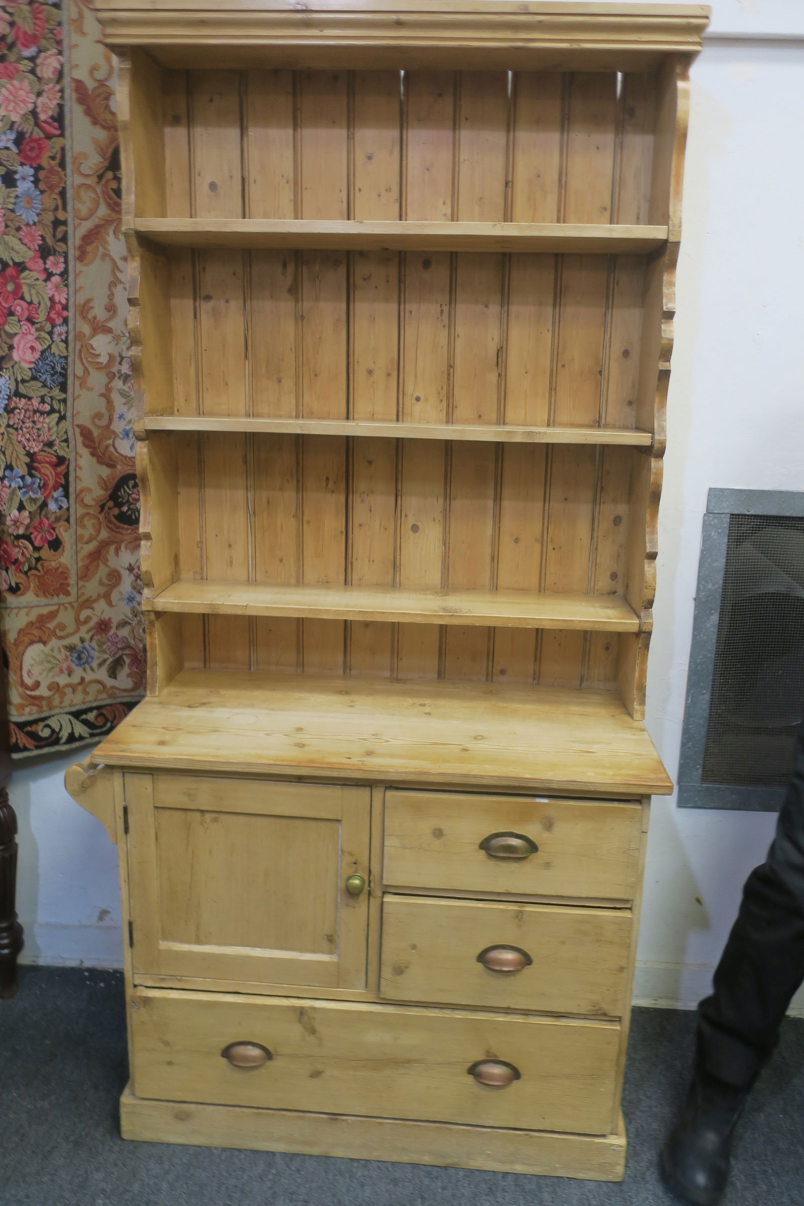 Western or Country Pine Cabinet with Shelves: (1 of 5)