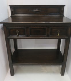 18th Century Small Server with Backsplash: