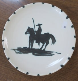 PICASSO Picador Earthenware Clay Madoura Plate: