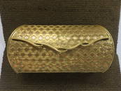 18 KT Gold Evening Clutch Purse, Thatch Weave Design: