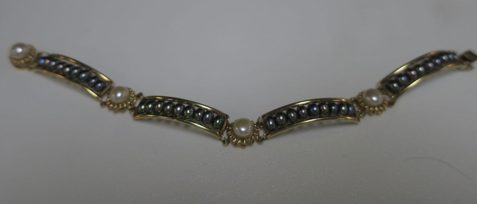 RAFKA NY 14KT Gold Pearl Bracelet: (1 of 4)