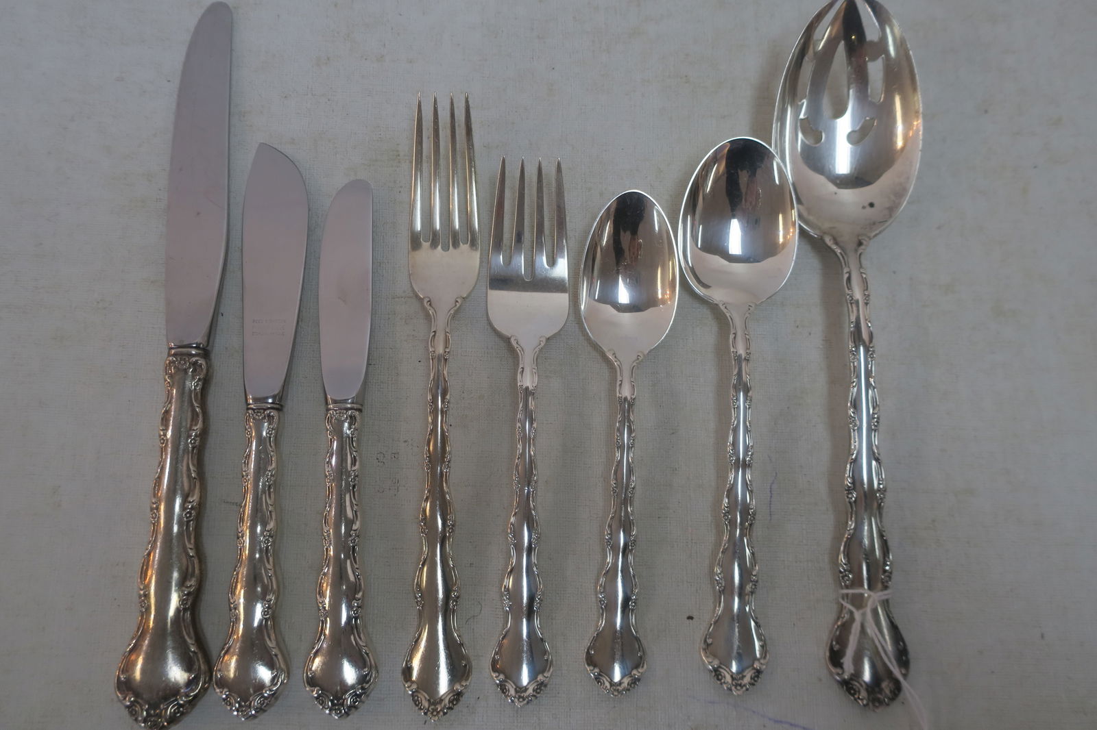 REED & BARTON "Tara" Sterling Flatware, 77PC: (1 of 3)
