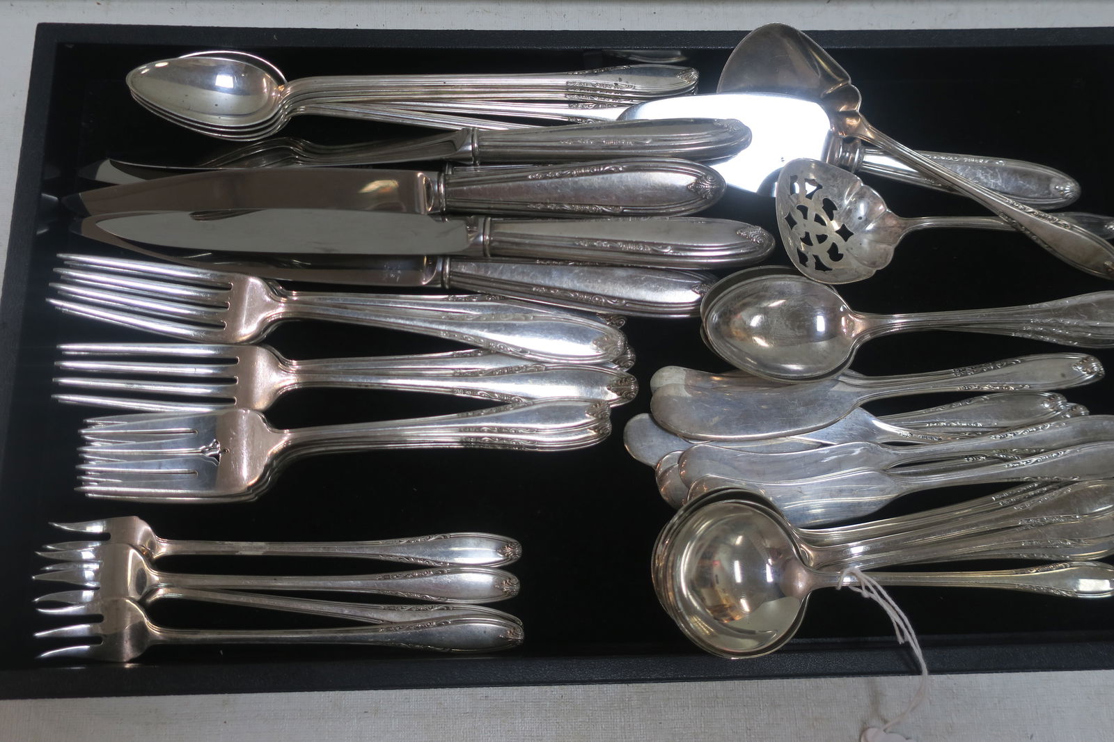 BAKER-MANCHESTER "Leonore" Sterling Flatware, 54Pc: (1 of 3)